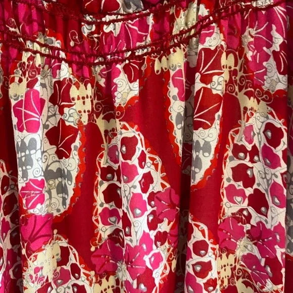 Chelsea and Violet Floral boho vacation Maxi Dress large - Picture 2 of 7